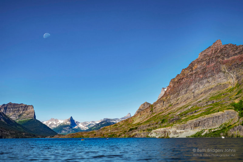 Saint Mary Lake, Fusillade Mountain, Goat Mountain, Glacier National Park, Beth B Johns Photographic Art