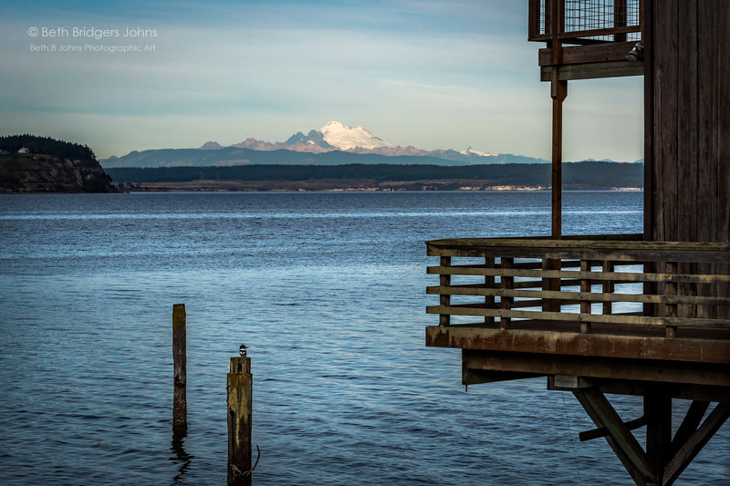 Coupeville, Mount Baker, Kingfisher, Penn Cove, Whidbey Island, Beth B Johns Photographic Art