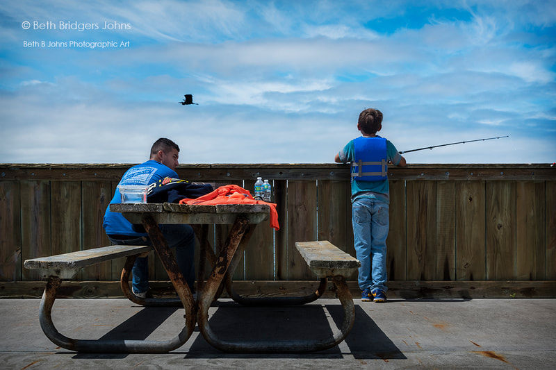 Fishing on a Pier, Beth B Johns Photographic Art