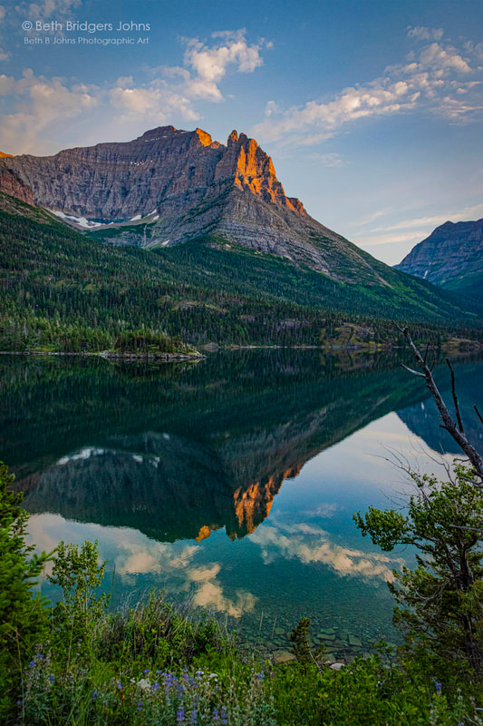 Little Chief Mountain, Saint Mary Lake, Glacier National Park, Beth B Johns Photographic Art