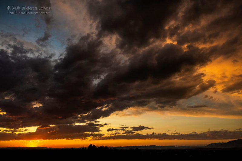 Big Sky, Bozeman, Sunset, Beth B Johns Photographic Art