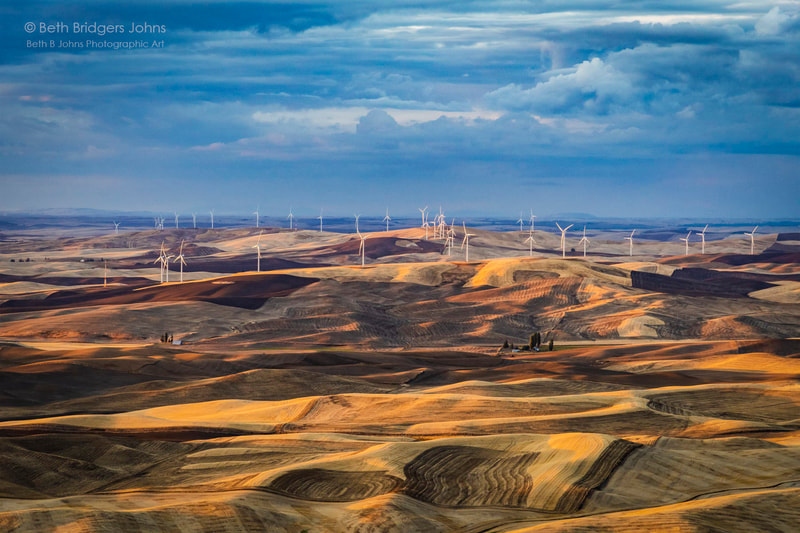 The Palouse, Steptoe Butte, Wind Farm, Beth B Johns Photographic Art